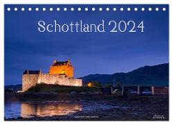 Schottland (Tischkalender 2024 DIN A5 quer), CALVENDO Monatskalender