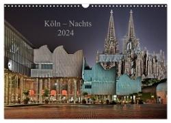 Köln ¿ Nachts 2024 (Wandkalender 2024 DIN A3 quer), CALVENDO Monatskalender