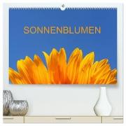 Sonnenblumen (hochwertiger Premium Wandkalender 2024 DIN A2 quer), Kunstdruck in Hochglanz