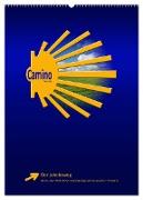 Jakobsweg - Camino Francés (Wandkalender 2024 DIN A2 hoch), CALVENDO Monatskalender
