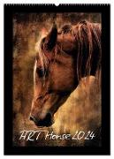 Art Horse 2024 (Wandkalender 2024 DIN A2 hoch), CALVENDO Monatskalender