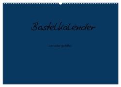 Bastelkalender - Dunkelblau (Wandkalender 2024 DIN A2 quer), CALVENDO Monatskalender