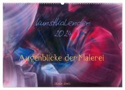 Kunstkalender 2024 - Augenblicke der Malerei (Wandkalender 2024 DIN A2 quer), CALVENDO Monatskalender