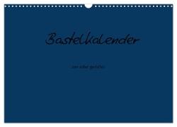 Bastelkalender - Dunkelblau (Wandkalender 2024 DIN A3 quer), CALVENDO Monatskalender