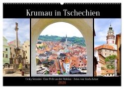 Krumau in Tschechien (Wandkalender 2024 DIN A2 quer), CALVENDO Monatskalender