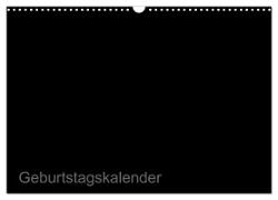 Bastel-Geburtstagskalender schwarz / Geburtstagskalender (Wandkalender 2024 DIN A3 quer), CALVENDO Monatskalender