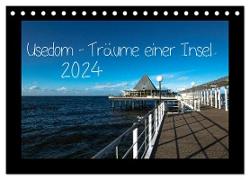 Usedom - Träume einer Insel (Tischkalender 2024 DIN A5 quer), CALVENDO Monatskalender