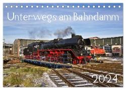 Unterwegs am Bahndamm (Tischkalender 2024 DIN A5 quer), CALVENDO Monatskalender