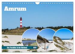 Amrum - Das Paradies in der Nordsee (Wandkalender 2024 DIN A4 quer), CALVENDO Monatskalender