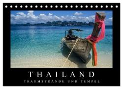 Thailand - Traumstrände und Tempel (Tischkalender 2024 DIN A5 quer), CALVENDO Monatskalender