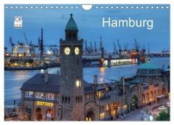 Hamburg (Wandkalender 2024 DIN A4 quer), CALVENDO Monatskalender