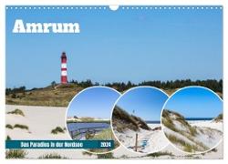 Amrum - Das Paradies in der Nordsee (Wandkalender 2024 DIN A3 quer), CALVENDO Monatskalender
