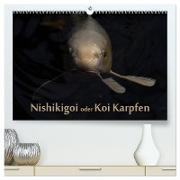 Nishikigoi oder Koi Karpfen (hochwertiger Premium Wandkalender 2024 DIN A2 quer), Kunstdruck in Hochglanz