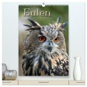 Eulen / CH-Version (hochwertiger Premium Wandkalender 2024 DIN A2 hoch), Kunstdruck in Hochglanz