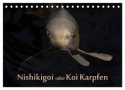 Nishikigoi oder Koi Karpfen (Tischkalender 2024 DIN A5 quer), CALVENDO Monatskalender