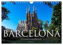 Barcelona - Von Gotik bis Modernisme (Wandkalender 2024 DIN A4 quer), CALVENDO Monatskalender