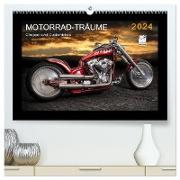 Motorrad-Träume ¿ Chopper und Custombikes (hochwertiger Premium Wandkalender 2024 DIN A2 quer), Kunstdruck in Hochglanz