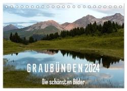Graubünden 2024 - Die schönsten Bilder (Tischkalender 2024 DIN A5 quer), CALVENDO Monatskalender