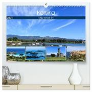 Korsika - raue Schönheit (hochwertiger Premium Wandkalender 2024 DIN A2 quer), Kunstdruck in Hochglanz