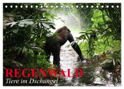 Regenwald ¿ Tiere im Dschungel (Tischkalender 2024 DIN A5 quer), CALVENDO Monatskalender