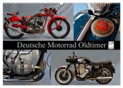 Deutsche Motorrad Oldtimer (Wandkalender 2024 DIN A2 quer), CALVENDO Monatskalender
