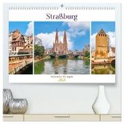 Straßburg - Elsässische Metropole (hochwertiger Premium Wandkalender 2024 DIN A2 quer), Kunstdruck in Hochglanz