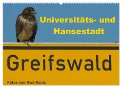 Univeritäts- und Hansestadt Greifswald (Wandkalender 2024 DIN A2 quer), CALVENDO Monatskalender