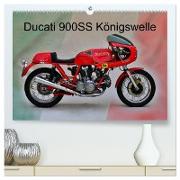 Ducati 900SS Königswelle (hochwertiger Premium Wandkalender 2024 DIN A2 quer), Kunstdruck in Hochglanz