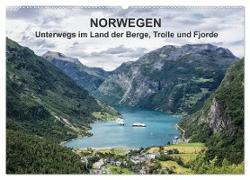 Norwegen - Unterwegs im Land der Berge, Trolle und Fjorde (Wandkalender 2024 DIN A2 quer), CALVENDO Monatskalender