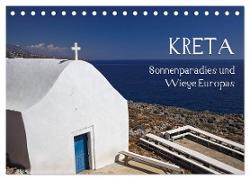 Kreta - Sonnenparadies und Wiege Europas (Tischkalender 2024 DIN A5 quer), CALVENDO Monatskalender
