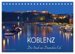 Koblenz Die Stadt am Deutschen Eck (Tischkalender 2024 DIN A5 quer), CALVENDO Monatskalender