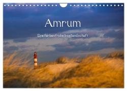 Amrum - Eine farbenfrohe Insellandschaft (Wandkalender 2024 DIN A4 quer), CALVENDO Monatskalender