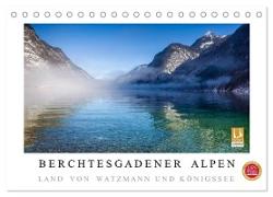 Berchtesgadener Alpen - Land von Watzmann und Königssee (Tischkalender 2024 DIN A5 quer), CALVENDO Monatskalender