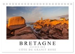 Bretagne - Zauber der Côte de Granit Rose (Tischkalender 2024 DIN A5 quer), CALVENDO Monatskalender