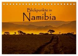 Blickpunkte in Namibia (Tischkalender 2024 DIN A5 quer), CALVENDO Monatskalender