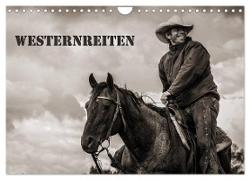 Westernreiten (Wandkalender 2024 DIN A4 quer), CALVENDO Monatskalender