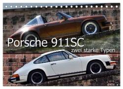 Porsche 911SC - zwei starke Typen (Tischkalender 2024 DIN A5 quer), CALVENDO Monatskalender