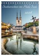 Stadtansichten von Halle Saale 2024 (Tischkalender 2024 DIN A5 hoch), CALVENDO Monatskalender