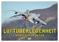 Luftüberlegenheit - Kampfjets in Aktion (Tischkalender 2024 DIN A5 quer), CALVENDO Monatskalender