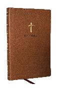 KJV Holy Bible, Ultra Thinline, Brown Leathersoft, Red Letter, Comfort Print
