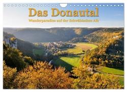 Das Donautal - Wanderparadies auf der Schwäbischen Alb (Wandkalender 2024 DIN A4 quer), CALVENDO Monatskalender