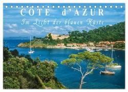 Cote d'Azur - Im Licht der blauen Küste (Tischkalender 2024 DIN A5 quer), CALVENDO Monatskalender