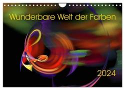 Wunderbare Welt der Farben 2024 (Wandkalender 2024 DIN A4 quer), CALVENDO Monatskalender