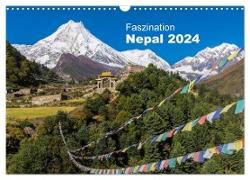 Faszination Nepal (Wandkalender 2024 DIN A3 quer), CALVENDO Monatskalender