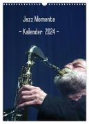 Jazz Momente - Kalender 2024 - (Wandkalender 2024 DIN A3 hoch), CALVENDO Monatskalender