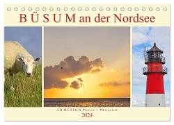 Büsum an der Nordsee (Tischkalender 2024 DIN A5 quer), CALVENDO Monatskalender