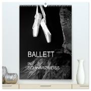 Ballett in Schwarzweiss (hochwertiger Premium Wandkalender 2024 DIN A2 hoch), Kunstdruck in Hochglanz