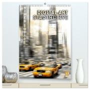 Digital-Art Stadtmotive (hochwertiger Premium Wandkalender 2024 DIN A2 hoch), Kunstdruck in Hochglanz