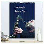 Jazz Momente - Kalender 2024 - (hochwertiger Premium Wandkalender 2024 DIN A2 hoch), Kunstdruck in Hochglanz