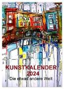 Kunstkalender 2024 "Die etwas andere Welt" (Tischkalender 2024 DIN A5 hoch), CALVENDO Monatskalender